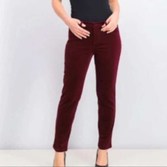 edyson Pants - Edyson Hampton Skinny Maroon Corduroy Pants